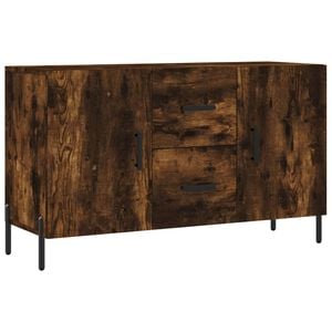 vidaXL Komoda boja dimljenog hrasta 100 x 36 x 60 cm konstruirano drvo