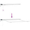 vidaXL Skrovita tenda Bijelo 300 x 250 cm Tkanina i čelik