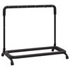 vidaXL Sklopivi stalak za gitare s 5 dijelova crni 74x41x66 cm čelični
