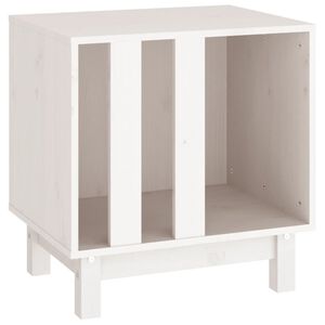vidaXL Kućica za pse bijela 50 x 40 x 52 cm od masivne borovine