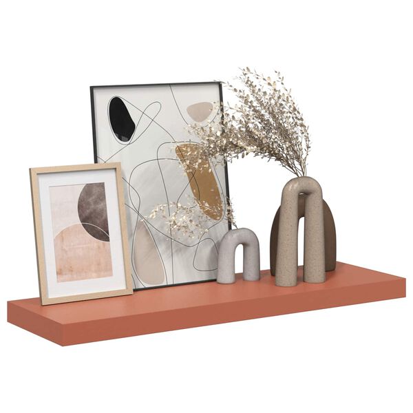 vidaXL Polica na zidu 2 pcs Crvena 90 x 23,5 x 4 cm Konstruirano drvo