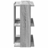 vidaXL Regal za knjige s 3 razine siva boja hrasta 60x30x60 cm drveni