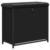 vidaXL Klupa za cipele s preklopnom ladicom crna 62 x 32 x 56 cm
