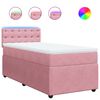 vidaXL Box spring krevet s madracem ružičasti 100x200 cm bar&scaron;unasti