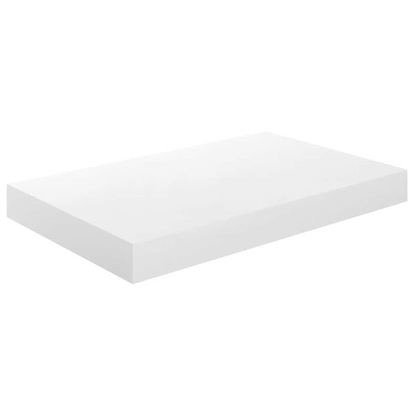 vidaXL Plutajuća zidna polica visoki sjaj bijela 40 x 23 x 3,8 cm MDF