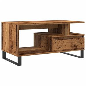 vidaXL Stolić za kavu boja staro drvo 90x49x45 cm konstruiranog drva