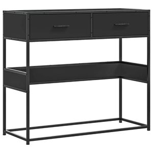 vidaXL konzolni stol crni 90x35x80 cm konstruirano drvo
