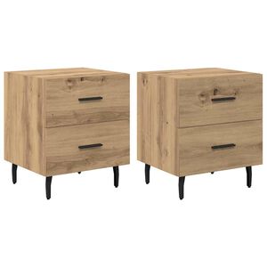 vidaXL Noćni ormar 2 kom. Umjetnički hrast 40 x 35 x 47,5 cm