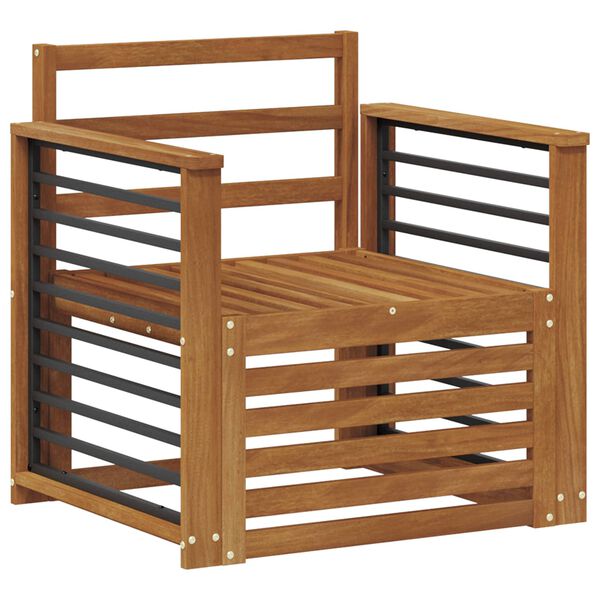 vidaXL Set vanjskih sofa Prirodna 71 x 63 x 73 cm Čvrsto drvo akacije