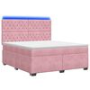 vidaXL Boxspring krevet s madracem Ružičasta 160 x 200 cm Bar&scaron;un