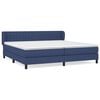 vidaXL Krevet s oprugama i madracem plavi 200 x 200 cm od tkanine