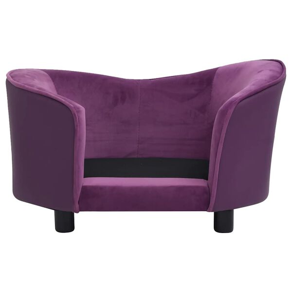 vidaXL Sofa za pse bordo 69 x 49 x 40 cm od pliša i umjetne kože