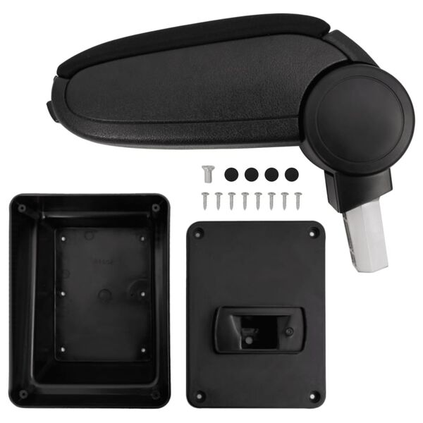 vidaXL Naslon za ruke za automobil crni 17x40x(31-49) cm ABS