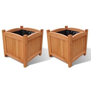 vidaXL Drvena povi&scaron;ena gredica 30 x 30 x 30 cm 2-dijelni set