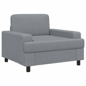vidaXL Fotelja Svjetlosiva Tkanina