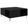 vidaXL Kava Stol Crni hrast 80 x 80 x 36,5 cm Konstruirano drvo