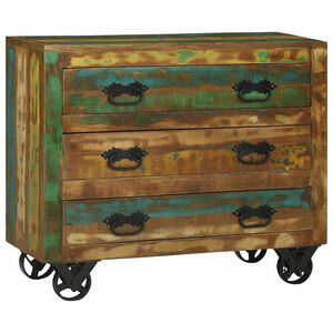 vidaXL Kreveta Smeđa 80 x 30 x 65 cm Čvrsto drvo iz reciklaže