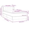 vidaXL Box spring krevet s madracem tamnosivi 100x210 cm bar&scaron;unasti