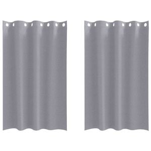 vidaXL Zavjese za blackout s prstenovima 2 pcs Svijetlo siva