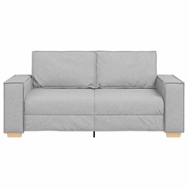 vidaXL Dvosjed Sofa Oblačno Siva 140 cm Tkanina