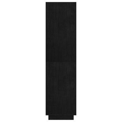vidaXL Ormarić za knjige / sobna pregrada crni 80x35x135 cm borovina