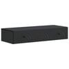 vidaXL Stolna montirana na zid Crna 87,5 x 34,5 x 17 cm