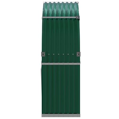 vidaXL Držač za cjepanice zeleni 120 x 45 x 140 cm pocinčani čelik