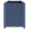 vidaXL Vrtna sadilica plava siva 160 x 40 x 53 cm od PP-a