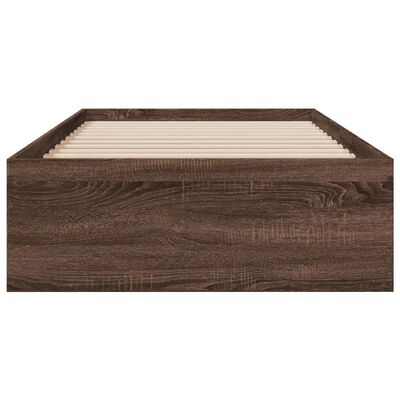 vidaXL Okvir kreveta s ladicama boja smeđeg hrasta 90x190 cm drveni