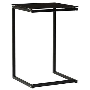 vidaXL Bočni stolić crni 40 x 40 x 60 cm od kaljenog stakla