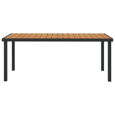vidaXL Vrtni stol smeđi 190 x 90 x 74,5 cm aluminij i WPC