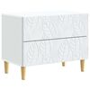 vidaXL Noćni ormarić Bijela 62 x 34,5 x 48 cm Konstruirano drvo