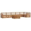 vidaXL Set vanjskih sofa 7 kom. Prirodna