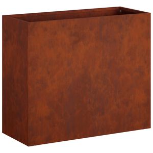 vidaXL Vrtna saksija Rđa 50 x 20 x 40 cm Otporni čelik