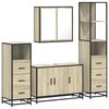 vidaXL 4-dijelni set kupaonskog namje&scaron;taja boja hrasta sonome drveni
