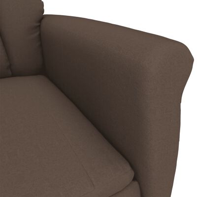 vidaXL Masažna fotelja od umjetne brušene kože smeđa