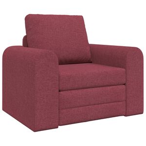 vidaXL Krevet na razvlačenje Vinska crvena 98 x 71 x 83 cm tkanina