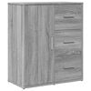 vidaXL Komoda siva boja hrasta 60x31x70cm od konstruiranog drva