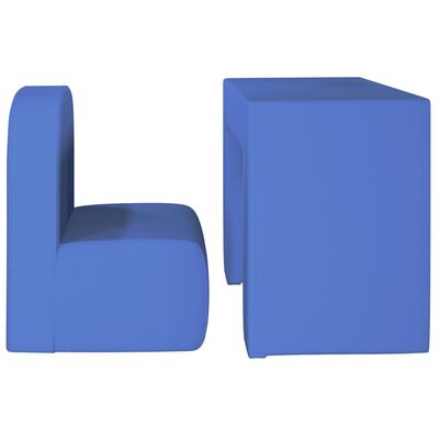 vidaXL 2-u-1 dječja sofa od umjetne kože plava