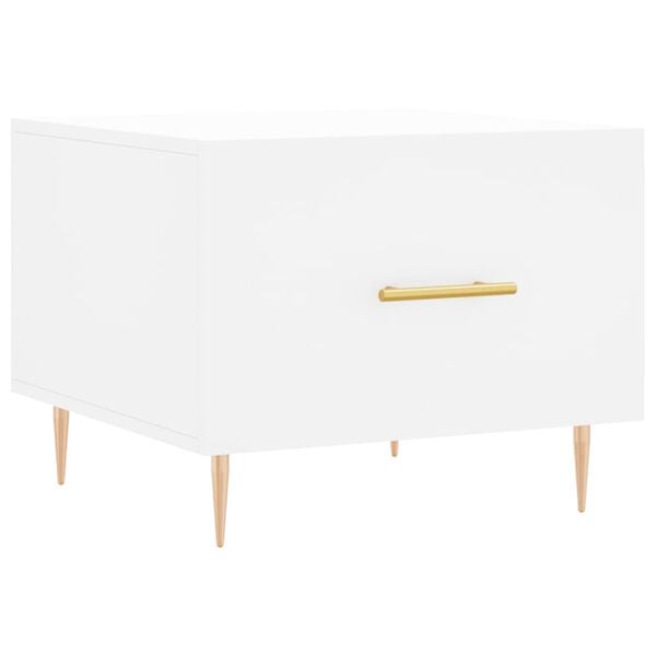 vidaXL Stolić za kavu bijeli 50 x 50 x 40 cm od konstruiranog drva