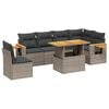 vidaXL 7-dijelni set vrtnih sofa sivi od poliratana