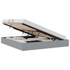 vidaXL Krevet s od storage s pohranom Svjetlosiva 193 x 203 cm Tkanina