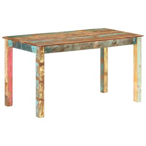 vidaXL Blagovaonski stol od masivnog obnovljenog drva 140 x 70 x 76 cm