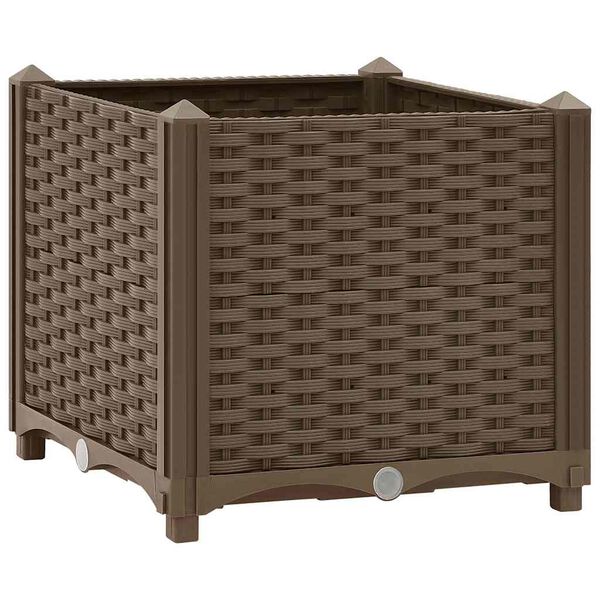 vidaXL Povišena gredica 40 x 40 x 38 cm od polipropilena