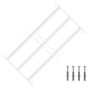 vidaXL Sigurnosna re&scaron;etka za prozore s 3 poprečna okvira 3 pcs