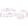 vidaXL 2-dijelni set sofa tamnosivi bar&scaron;unasti