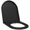 vidaXL WC daska Crna 49 x 36 x 4 cm Duroplast