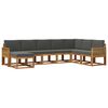 vidaXL Set vanjskih sofa 8 kom. 8-sjedala Prirodna i antracit