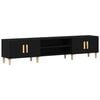 vidaXL TV ormar 180 x 31,5 x 40 cm Crni hrast Konstruirano drvo
