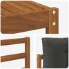vidaXL Set vanjskih sofa s jastukom 6 pcs Prirodna i antracit